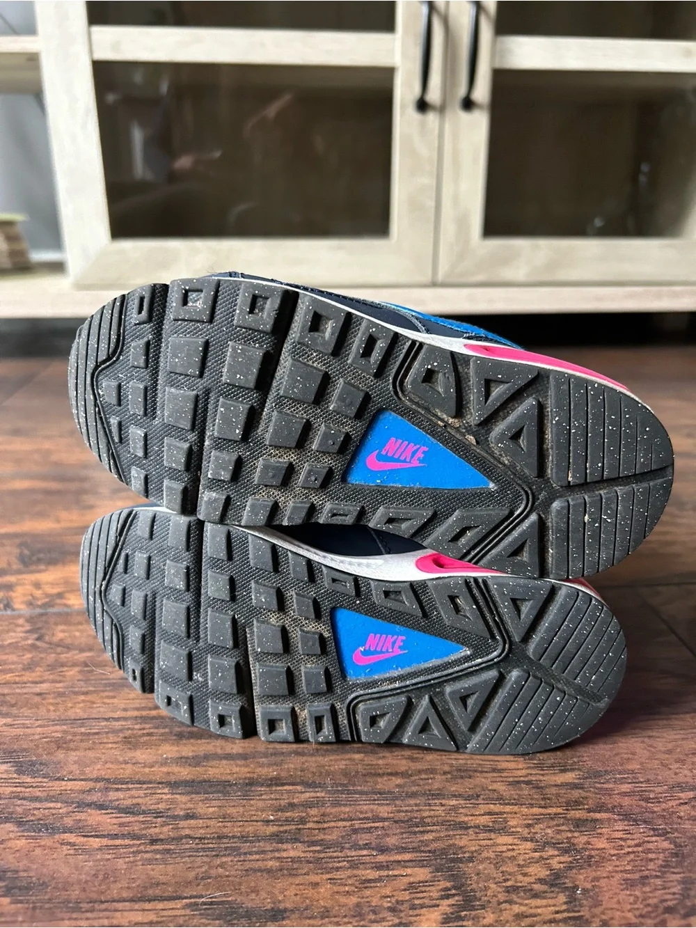 Nike Kids Navy and Pink Air Max Sneakers